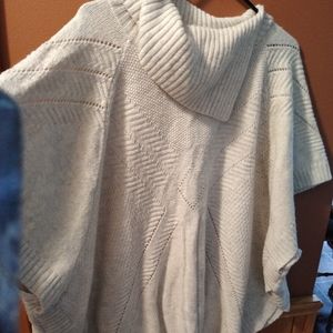 Light knit poncho
